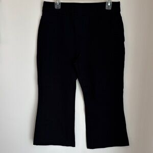 Spanx women’s pull on stretchy cropped Black wide leg pants size XL classic GUC